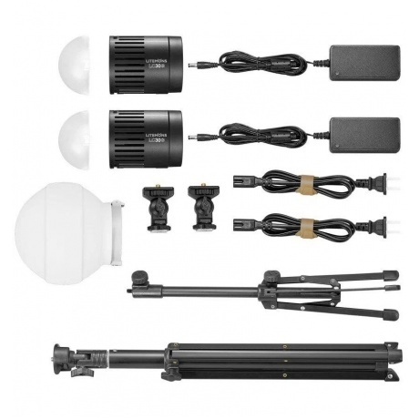 Комплект светодиодных осветителей Godox Litemons LC30D-K2 настольный - фото 2