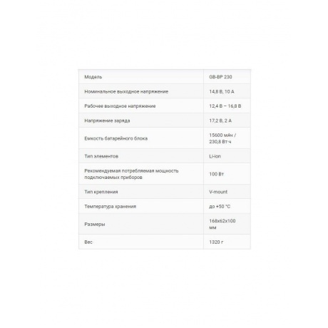 Аккумулятор GreenBean GB-BP 230 - фото 3