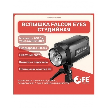 Вспышка Falcon Eyes SS-200BR студийная - фото 9