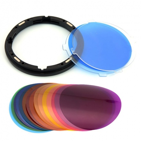 Набор цветных светофильтров Godox V-11C для круглой головки - фото 4