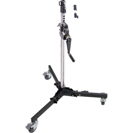 

Стойка с редукторной колонной KUPO 382MH LOW BASE WIND-UP STAND на колесах