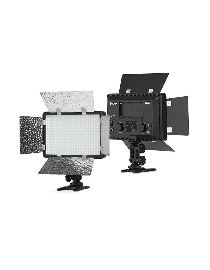 Осветитель светодиодный с функцией вспышки Godox LF308BI накамерный (без пульта) светодиодный осветитель fst f led7 для предметной съемки