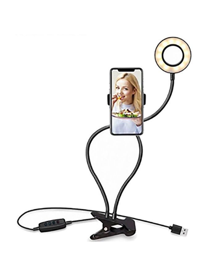 цена Кольцевая светодиодная лампа Fancier LED-3C с гибким держателем смартфона