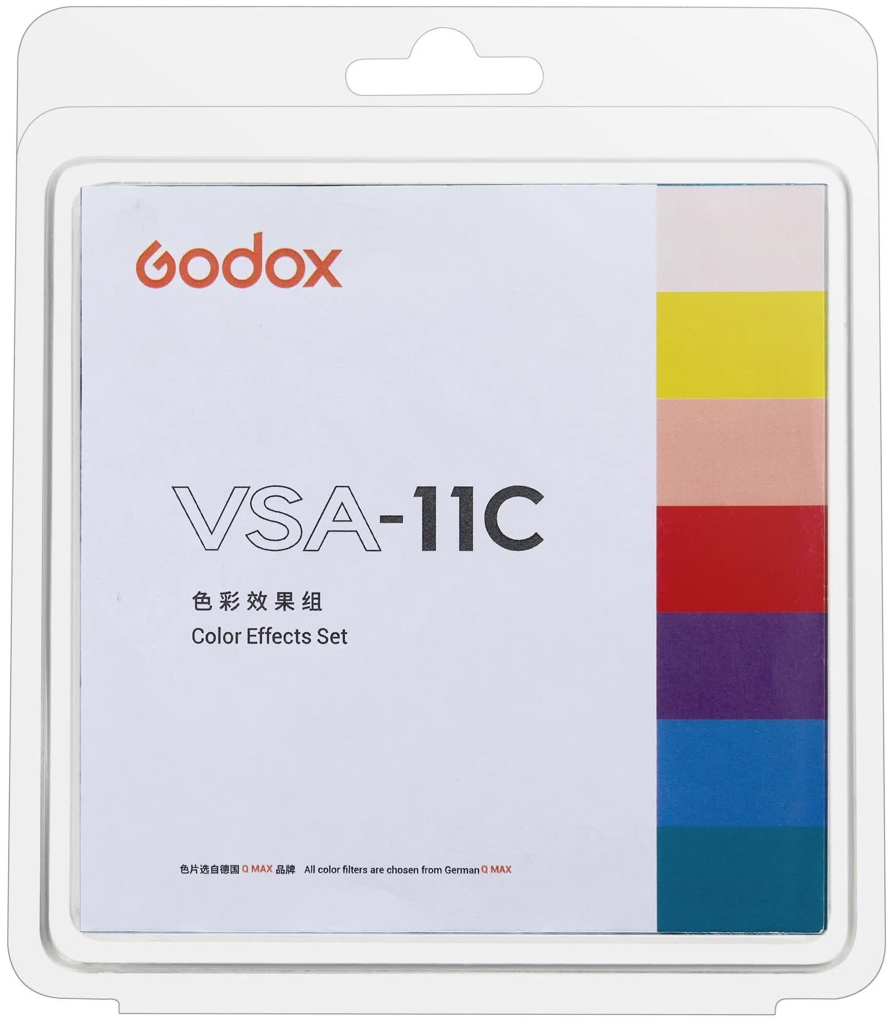 проекционная насадка godox vsa 26k с линзой 26 для студийных осветителей с байонетом bowens Набор цветных фильтров Godox VSA-11C