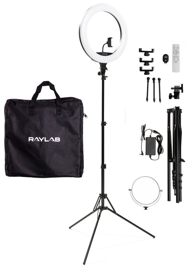 Светодиодный осветитель Raylab RL-0118 Kit кольцевой комплект импульсного света raylab axio iii 300 creative kit