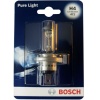 Лампа галогенная BOSCH H4 Pure Light 12V 60/55W, 1шт, 1987301001
