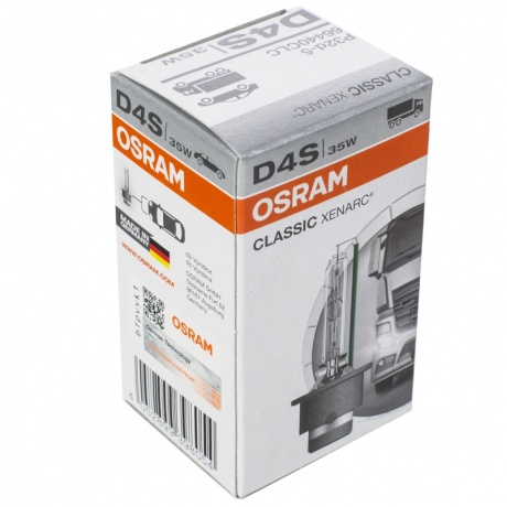 Лампа ксеноновая OSRAM D4S Xenarc Classic 42V-35W, 1шт, P32d-5, 66440CLC - фото 3