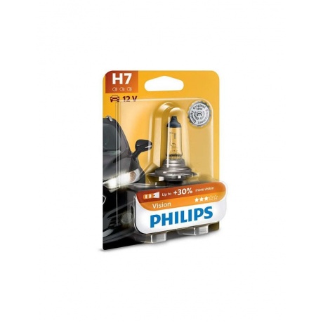 Лампа галогенная PHILIPS H7 Vision 12V 55W, 1шт, 12972PRB1 - фото 1