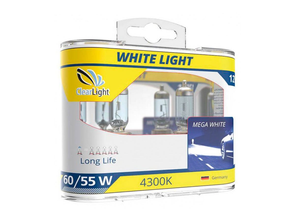 Лампа Clearlight H15 12V-15/55W WhiteLight (компл., 2 шт.)