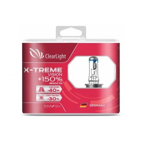 

Лампа Clearlight H4 12V-60/55W X-treme Vision +150% Light (компл., 2 шт.)