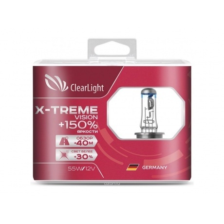

Лампа Clearlight H7 12V-55W X-treme Vision +150% Light (компл., 2 шт.)