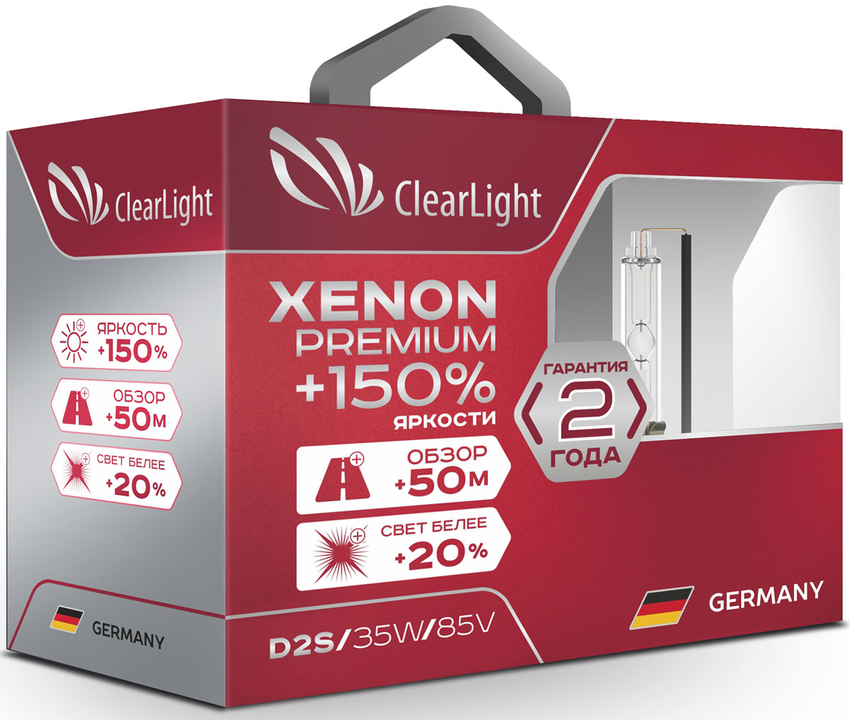 Лампа ксеноновая Clearlight Xenon Premium+150% D4S (1 шт) PCL D4S 150-2XP - фото 1