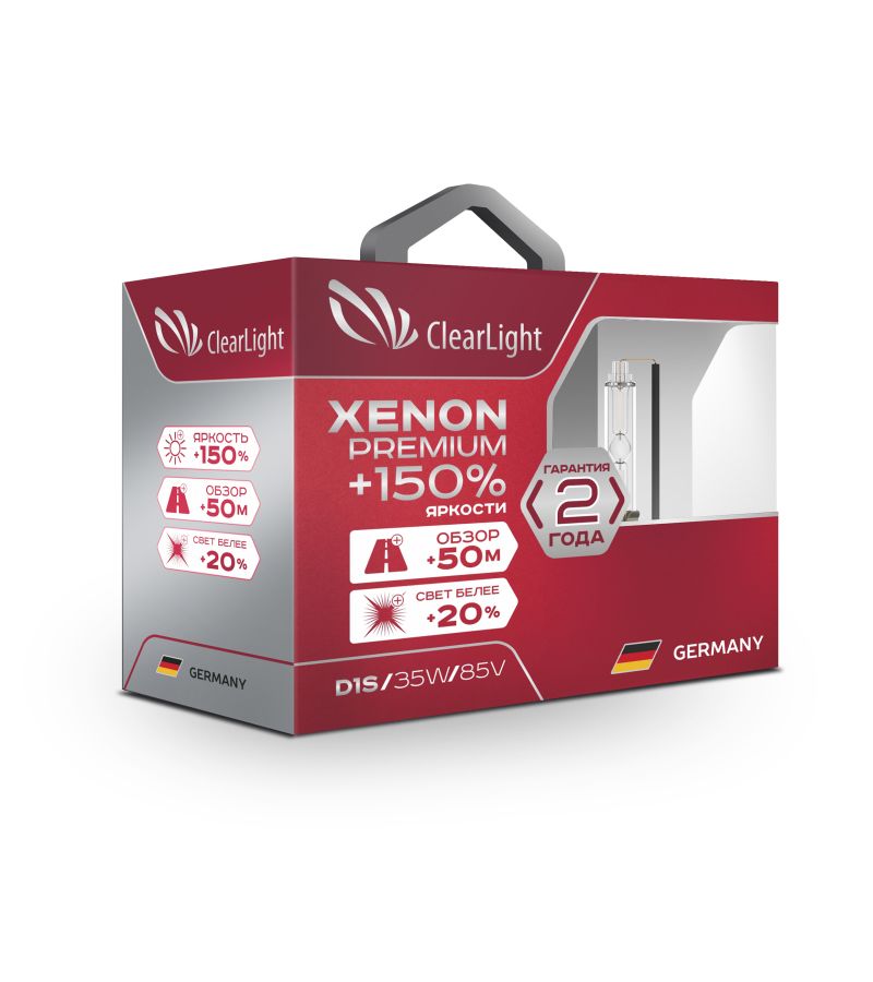 Лампа ксеноновая Clearlight Xenon Premium+150% H1 (1 шт) лампа ксеноновая clearlight xenon premium 150% d1s 1 шт
