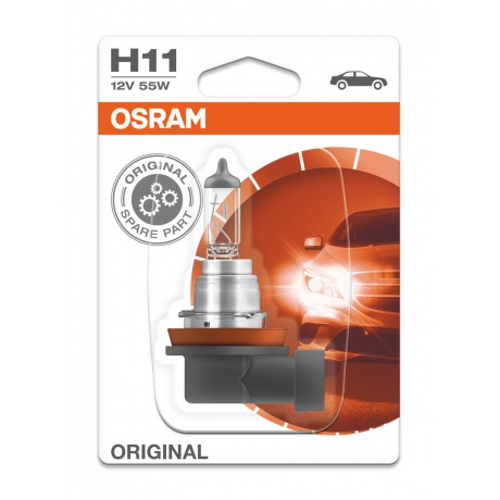 Лампа галогенная OSRAM H11 Original 12V 55W,64211 - фото 1