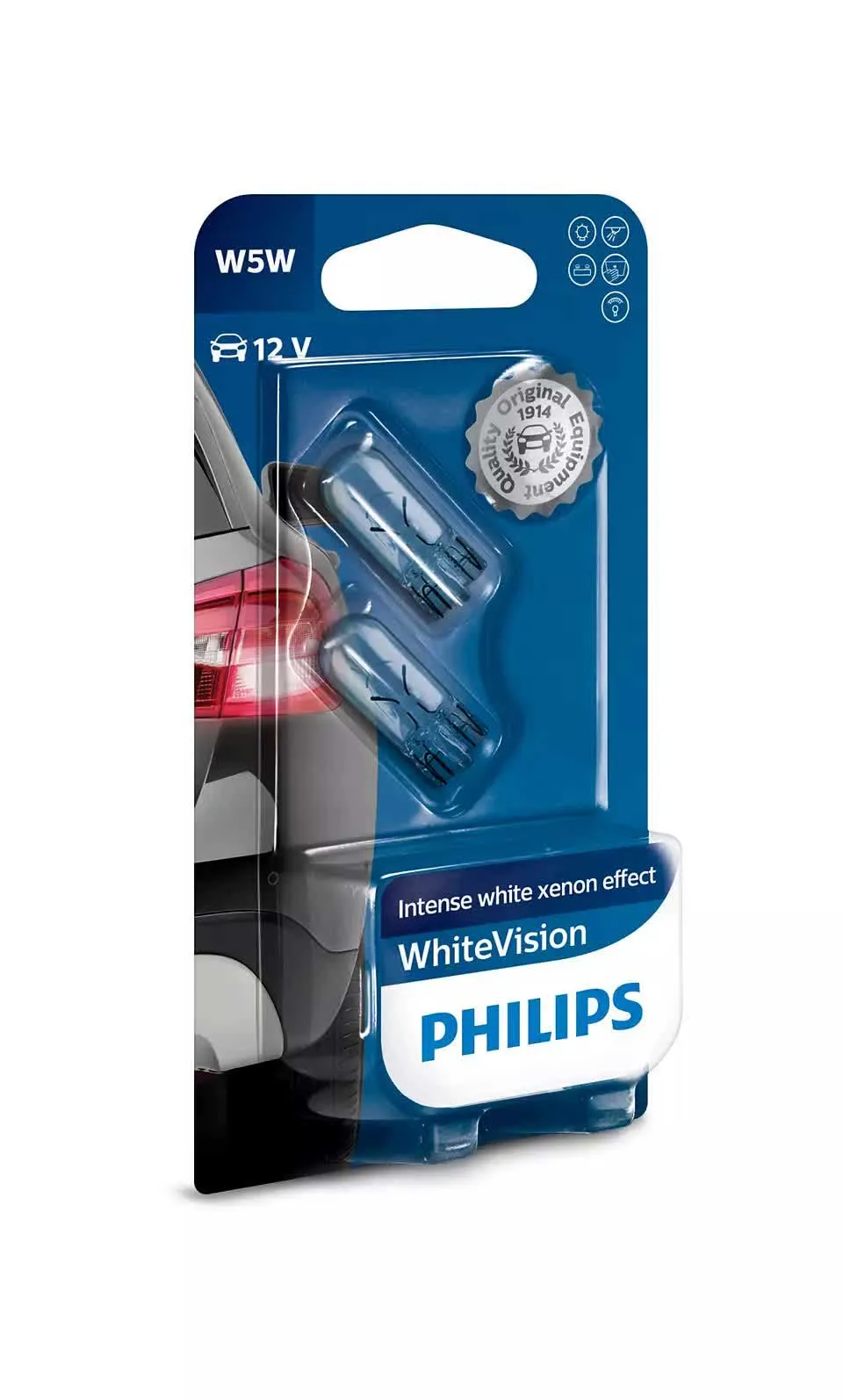 Лампа автомобильная Philips PY21W BAU15s 12V-21W, 2шт, 12496NAB2 - фото 1