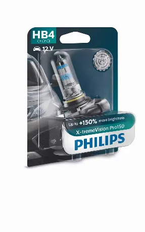Лампа галогенная Philips X-treme Vision Pro150 HB4 12V 51W P22d,...