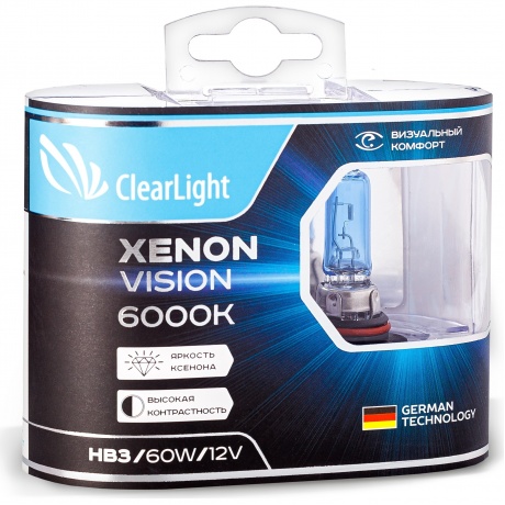 Комплект ламп Clearlight HB3 12V-65W XenonVision (2 шт.) ML9005XV - фото 4