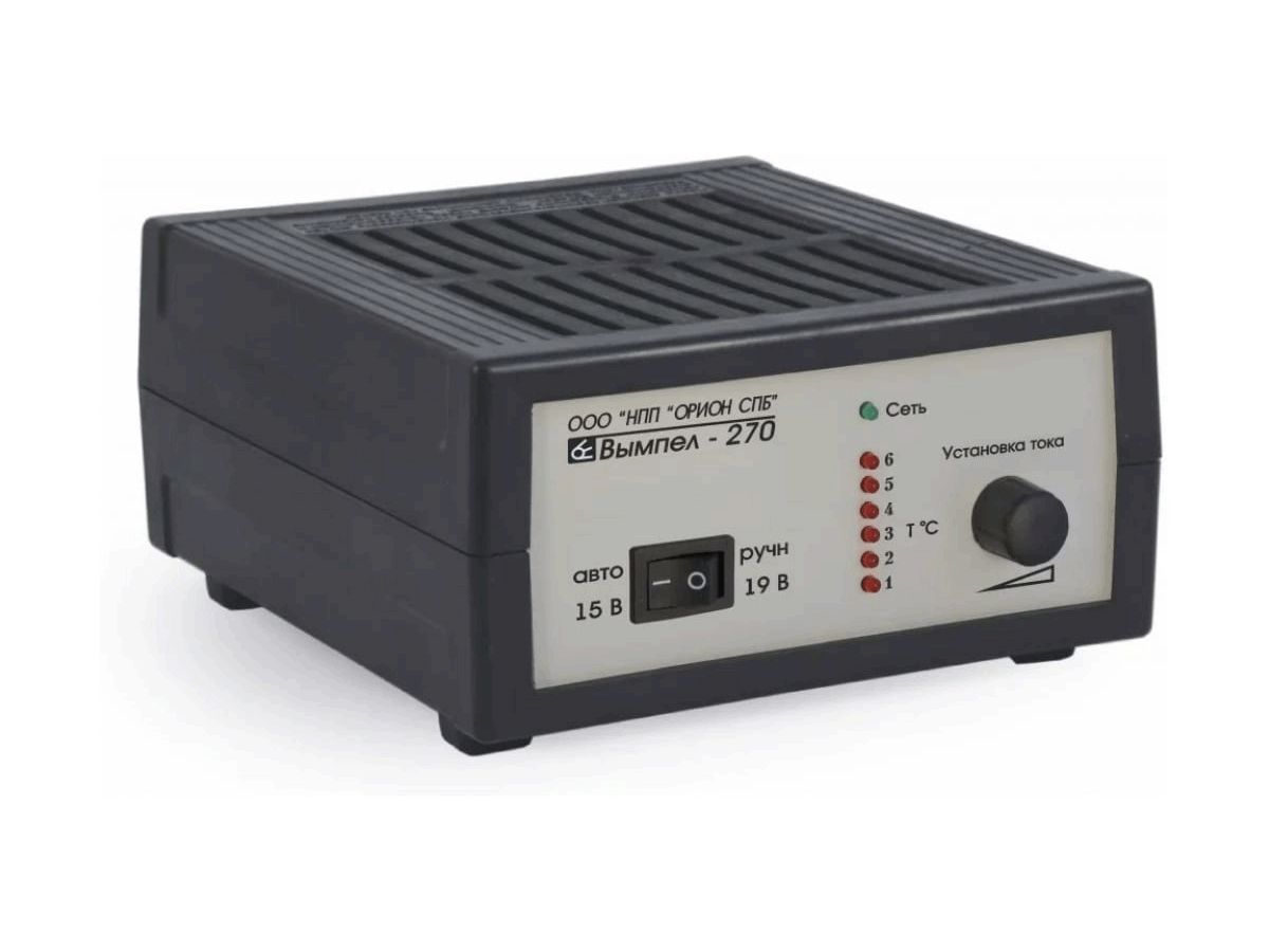 Зарядное устройство Вымпел-270 (автомат 7А 12в линейный амперметр) цена и фото