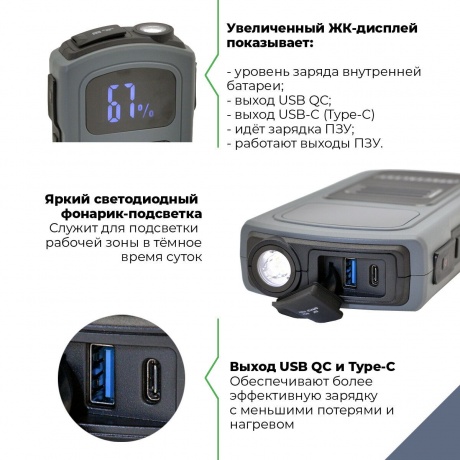 Пуско-зарядное устройство Berkut JSL-13000 - фото 14