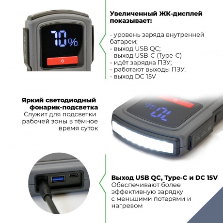 Пуско-зарядное устройство Berkut JSL-27000 - фото 13