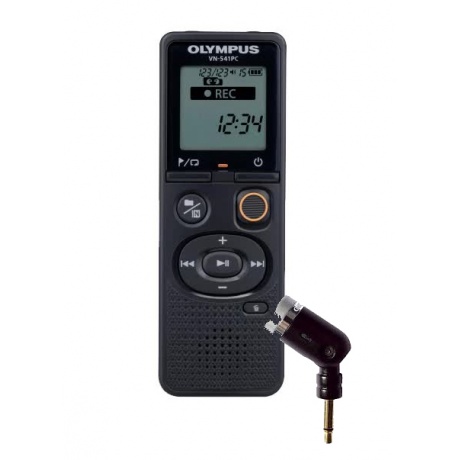 Диктофон Цифровой Olympus VN-540PC + microphone ME-52 4Gb черный - фото 1