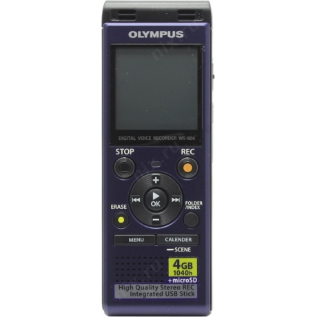 Диктофон Цифровой Olympus WS-806 + microphone ME-51S 4Gb синий - фото 3