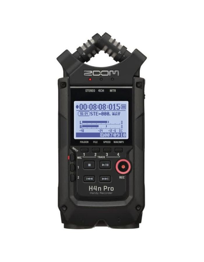 Рекордер Zoom H4n Pro BLK, черный рекордер медиаплеер аудио audac msp40