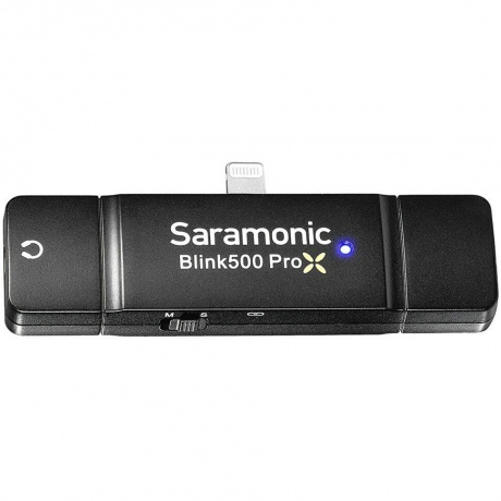 Радиосистема Saramonic Blink500 ProX B3(TX+RXDI) 2,4Гц приемник + передатчик, разъем Lightning (iPhone) - фото 4