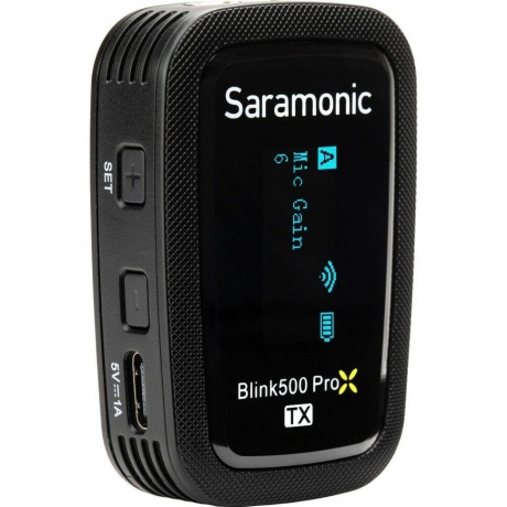Радиосистема Saramonic Blink500 ProX B3(TX+RXDI) 2,4Гц приемник + передатчик, разъем Lightning (iPhone) - фото 5