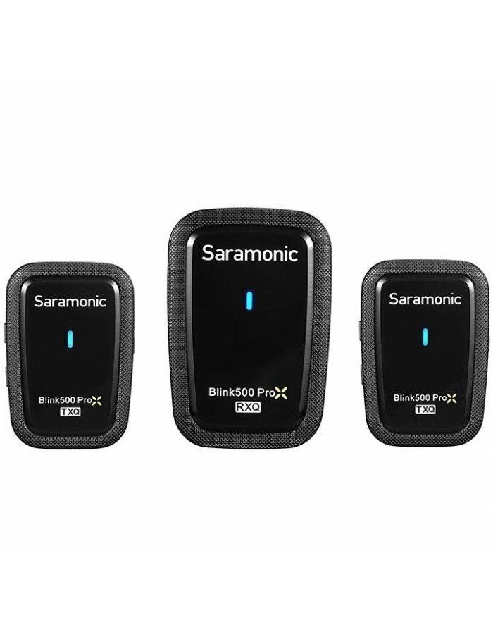 Радиосистема Saramonic Blink500 ProX Q20(TX+TX+RX) 2,4Гц приемник + 2 передатчика, разъем 3,5мм держатель передатчика saramonic blink500 pro hm с подзарядкой