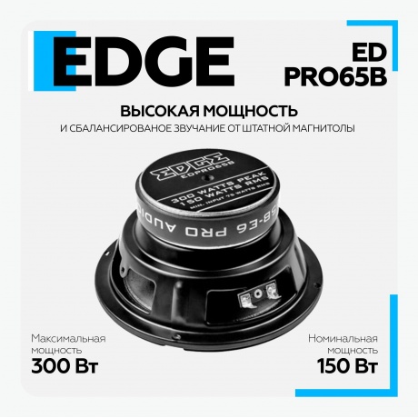 Автоакустика Edge EDPRO65B-E6 - фото 17