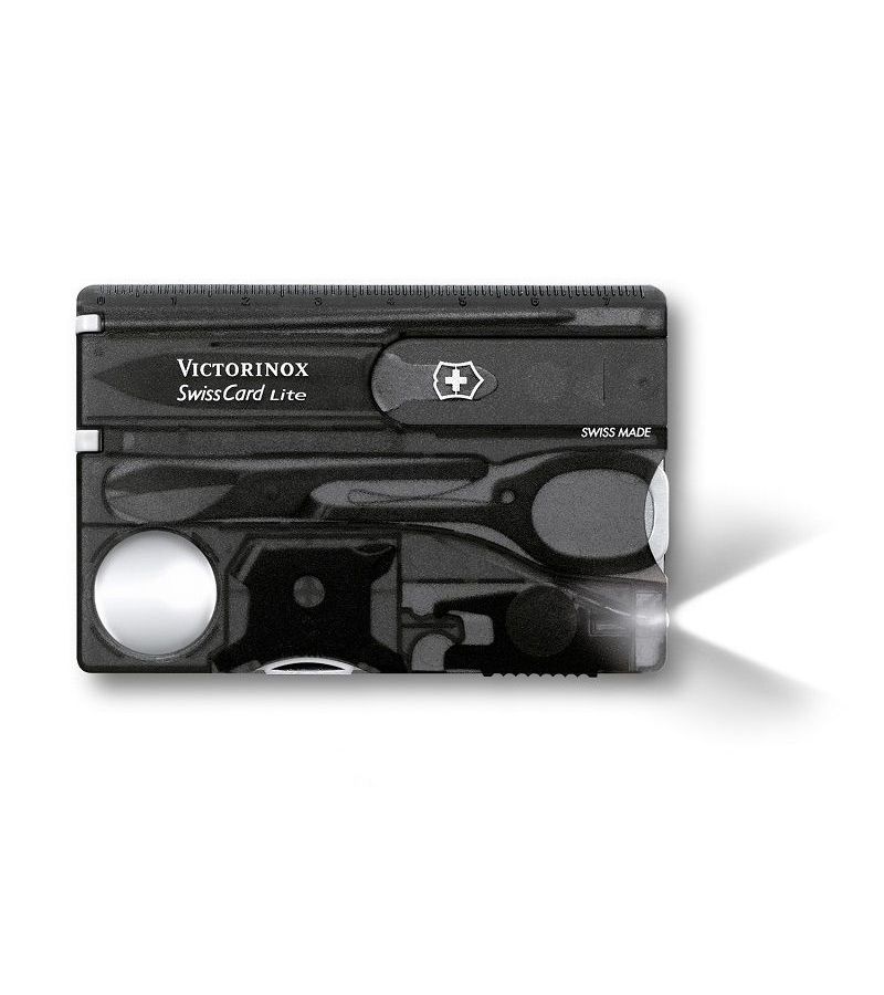Мультитул Victorinox SwissCard Lite 0.7333.T3 Translucent Black цена и фото