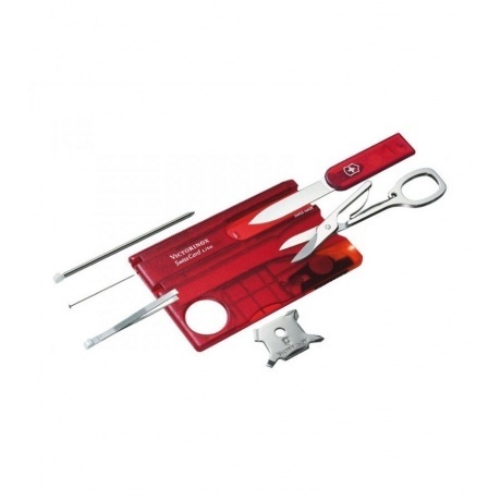 

Мультитул Victorinox SwissCard Lite 0.7300.T Translucent Red