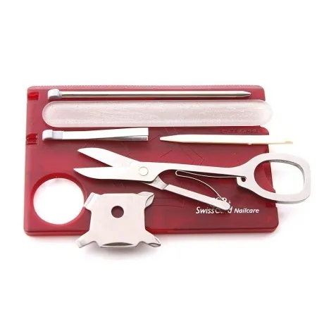 Мультитул Victorinox SwissCard Nailcare 0.7240.T Translucent Red