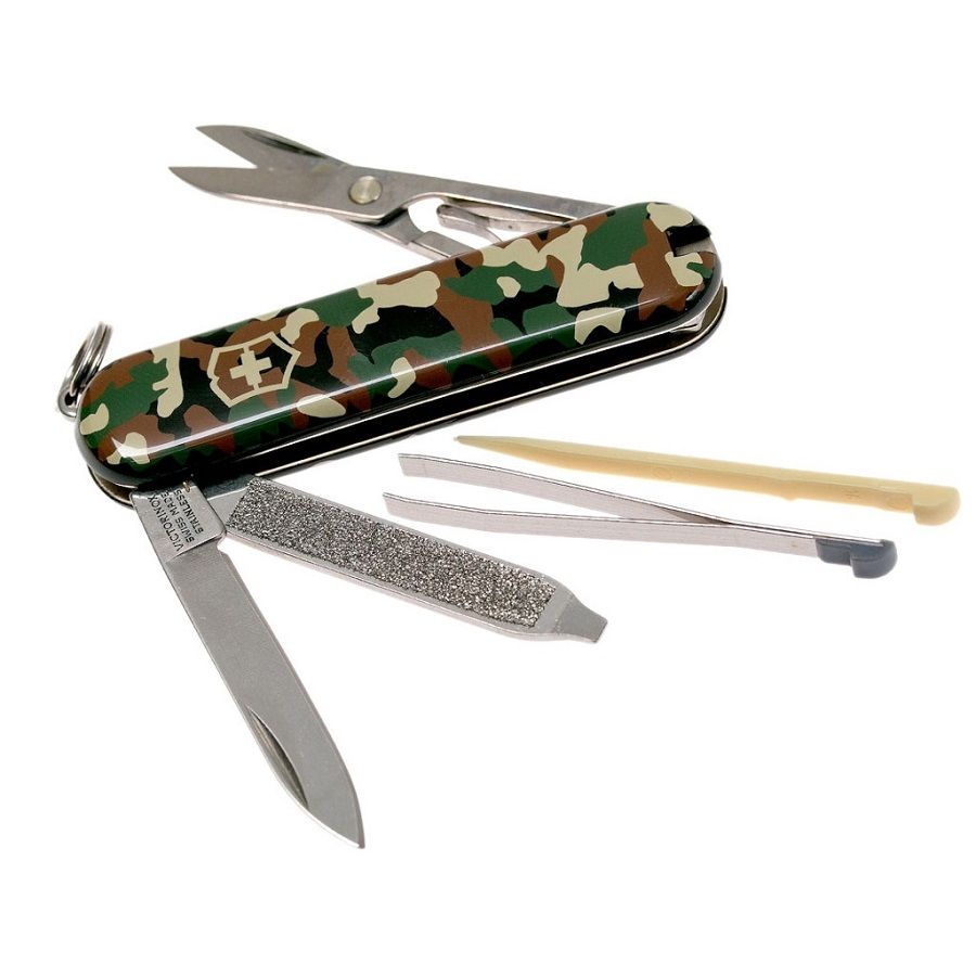 Нож Victorinox Classic 0.6223.94 Сamouflage 1 шт нож ручка карамельного цвета бумажный нож милый карманный нож для резьбы вручную нож с маленьким лезвием и лентой нож ручка для резки