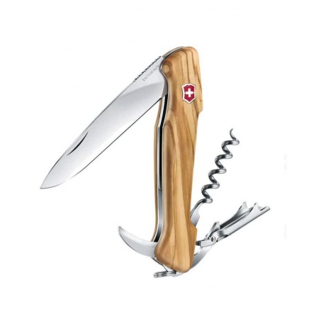 Нож Victorinox Wine Master, 130 мм, 6 функций, оливковое дерево - фото 2