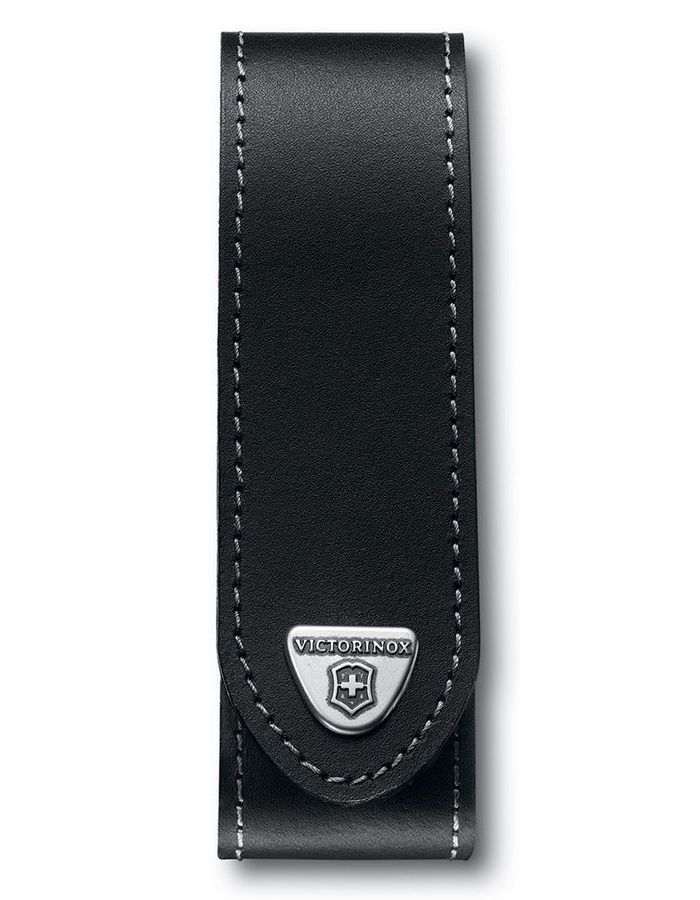 Чехол кожаный Victorinox, черный, для ножей RangerGrip 130 мм чехол victorinox для ножей ranger grip 130 мм до 3 уровней нейлоновый черный