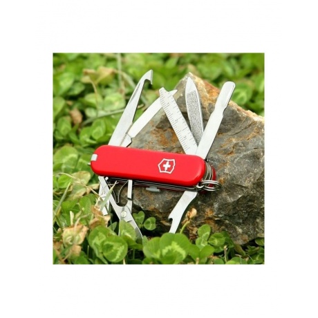 Нож-брелок Victorinox Classic MiniChamp, 58 мм, 16 функций, красный - фото 3