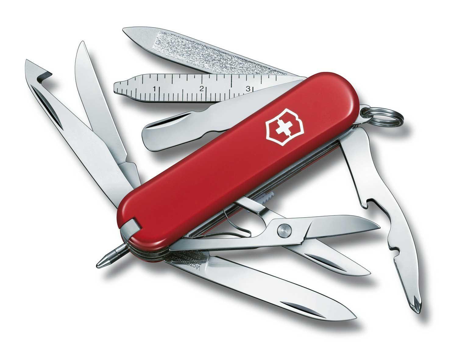 Нож-брелок Victorinox Classic MiniChamp, 58 мм, 16 функций, красный нож многофункциональный victorinox minichamp красный