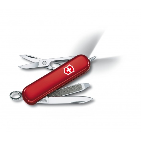 Нож-брелок Victorinox Classic Signature Lite, 58 мм, 7 функций, красный - фото 1