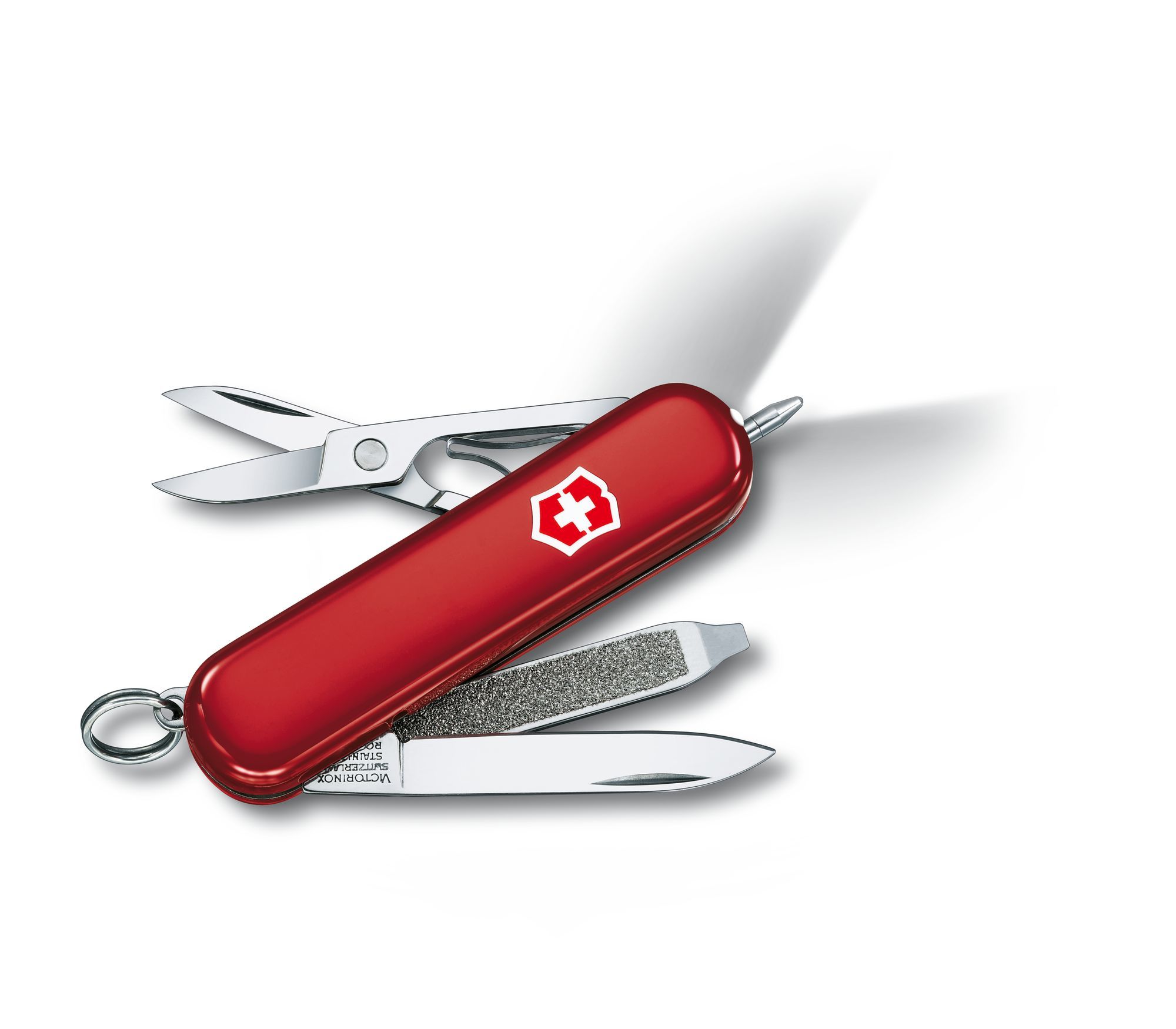 Нож-брелок Victorinox Classic Signature Lite, 58 мм, 7 функций, красный нож многофункциональный victorinox signature lite red transparent