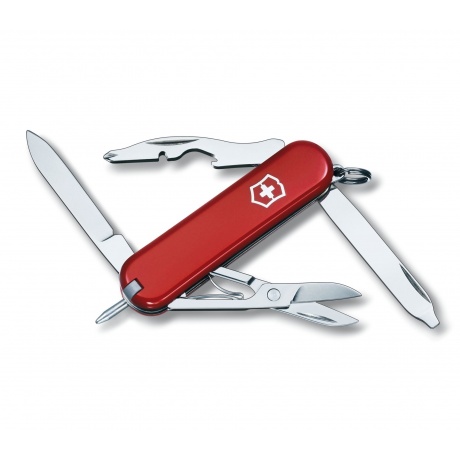 Нож-брелок Victorinox Classic Manager, 58 мм, 10 функций, красный - фото 1