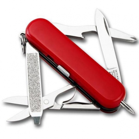Нож-брелок Victorinox Classic Manager, 58 мм, 10 функций, красный - фото 6