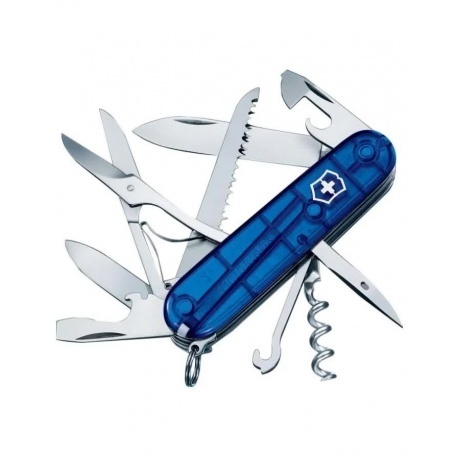 

Нож Victorinox Huntsman, 91 мм, 15 функций, полупрозрачный синий