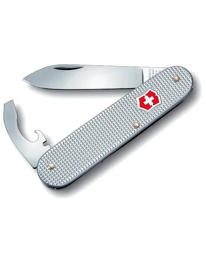 Нож Victorinox Alox Bantam, 84 мм, 5 функций, серебристый нож victorinox pioneer 93 мм 7 функций серебристый