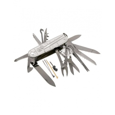 Нож Victorinox SwissChamp, 91 мм, 31 функция, полупрозрачный серебристый - фото 1