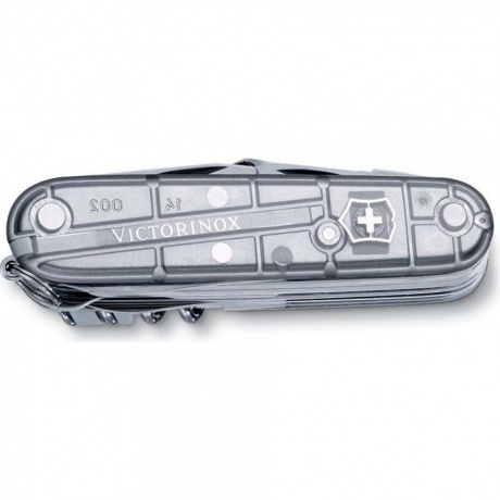 Нож Victorinox SwissChamp, 91 мм, 31 функция, полупрозрачный серебристый - фото 2