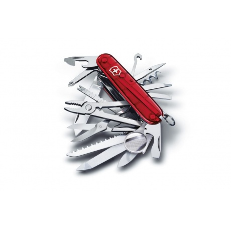 Нож Victorinox SwissChamp, 91 мм, 33 функции, полупрозрачный кра...