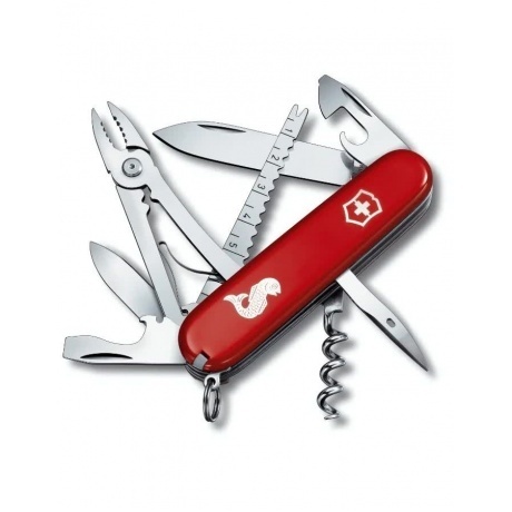 

Нож Victorinox Angler, 91 мм, 19 функций, красный
