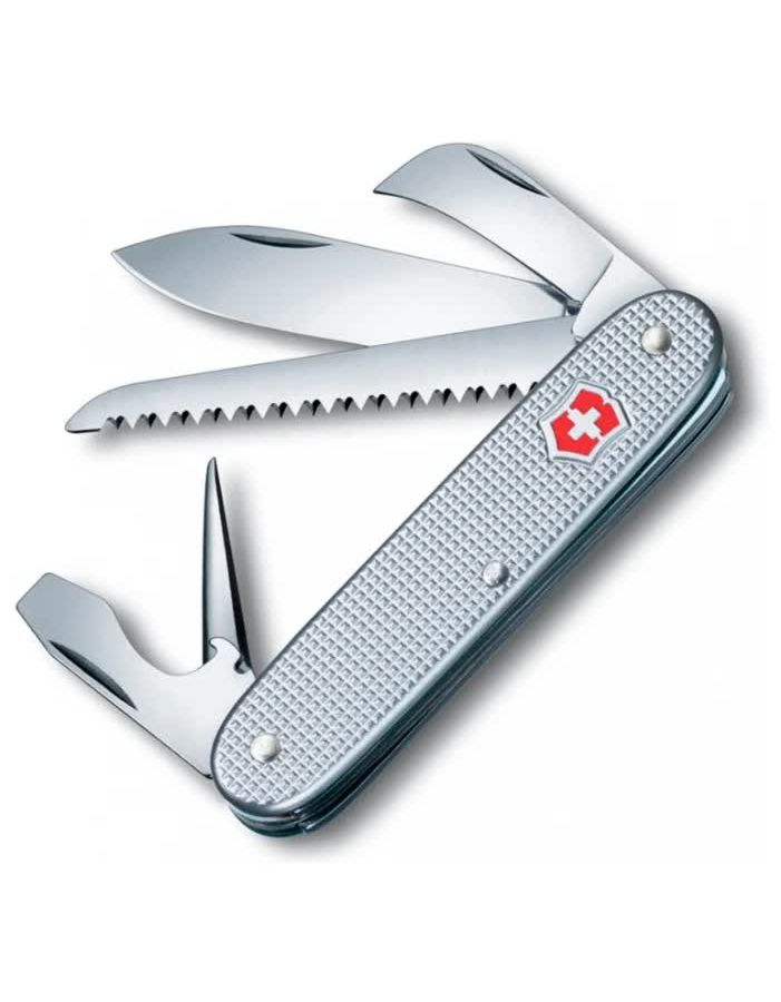 Нож Victorinox Pioneer, 93 мм, 7 функций, серебристый нож victorinox pioneer 93 мм 1 функция серебристый